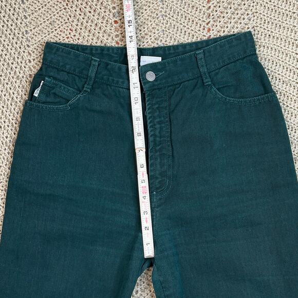 Vintage 90s BONGO Dark Green Jeans - Size 27 x 32 - Picture 4 of 8